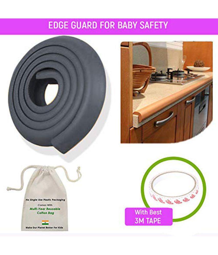     			SAFE-O-KID Black Foam Edge Guard ( 4 pcs )