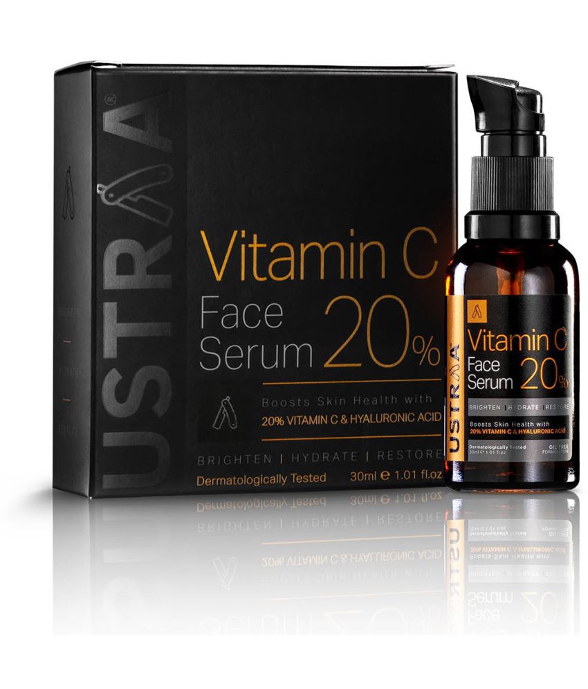     			Ustraa 20% Vitamin C Face Serum with Hyaluronic Acid - 30 ml