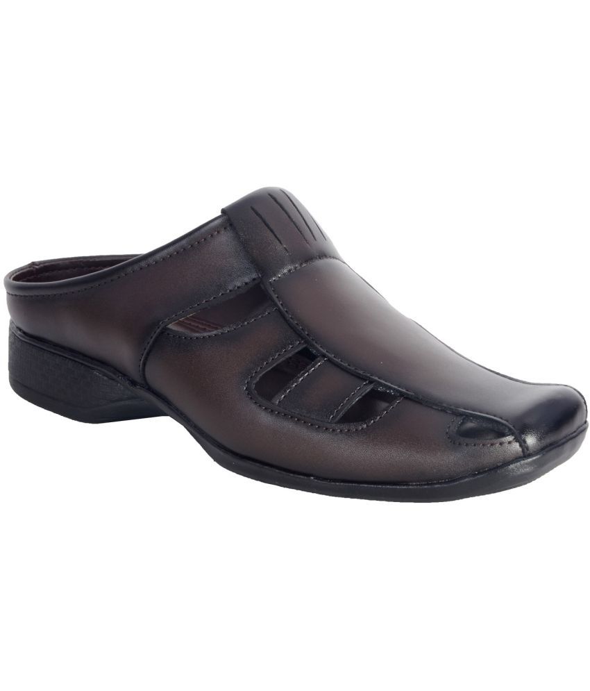     			1AAROW - Brown Men's Sandals