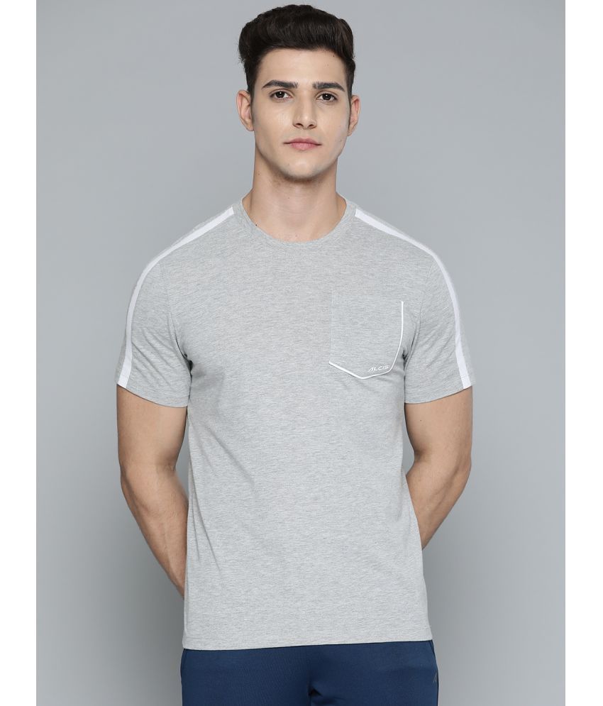     			Alcis - Polyester Slim Fit Grey Men's Sports T-Shirt ( Pack of 1 )