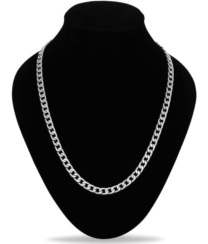     			FASHION FRILL - Silver Plated Chain ( Pack of 1 )