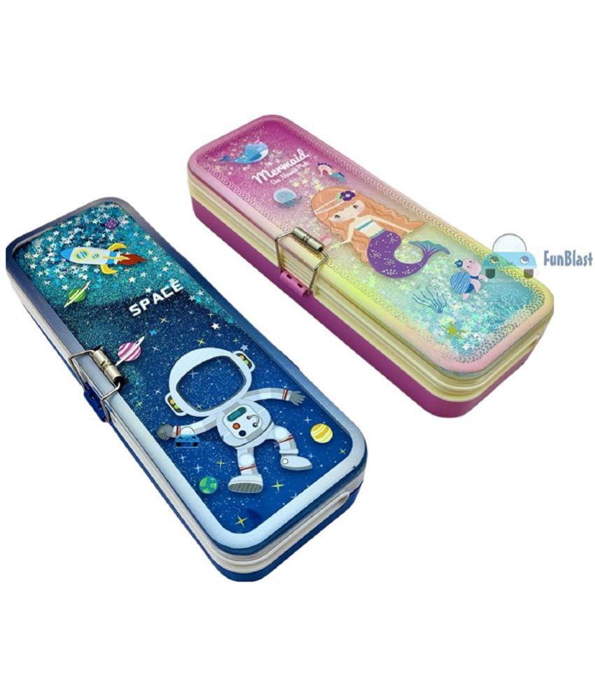 FunBlast Pencil Box for Kids – Mermaid Themed Pencil Case for Boys and ...