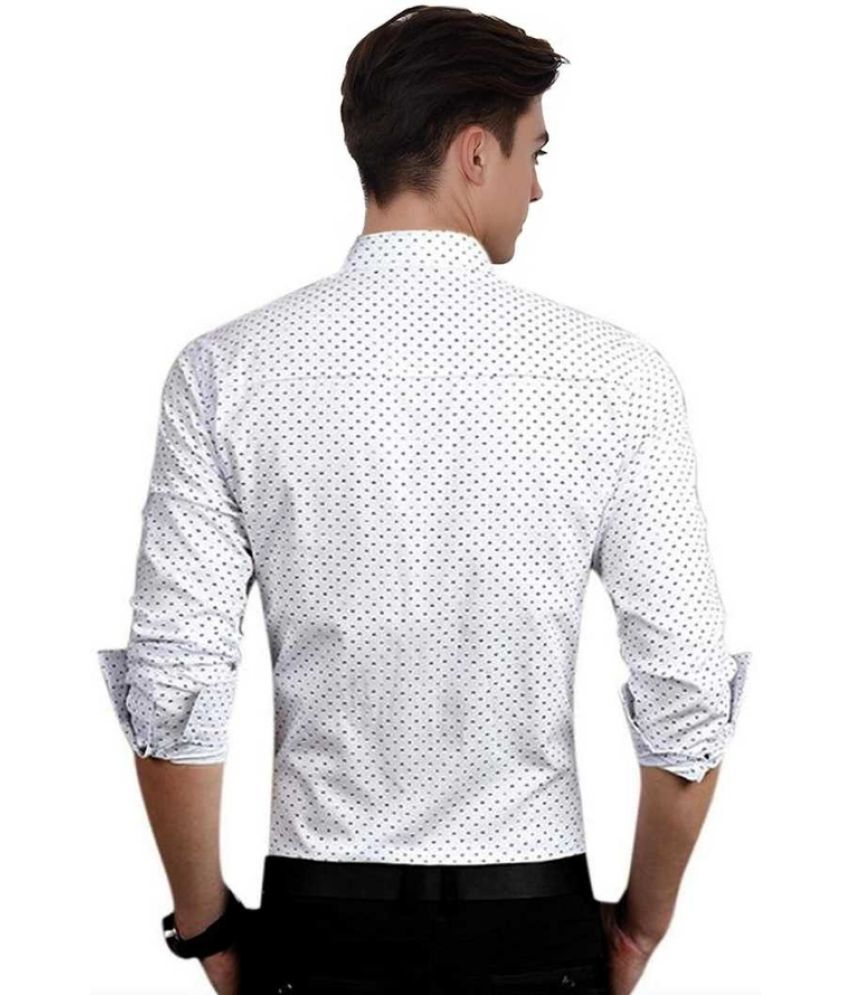 fashlook - White Cotton Blend Regular 