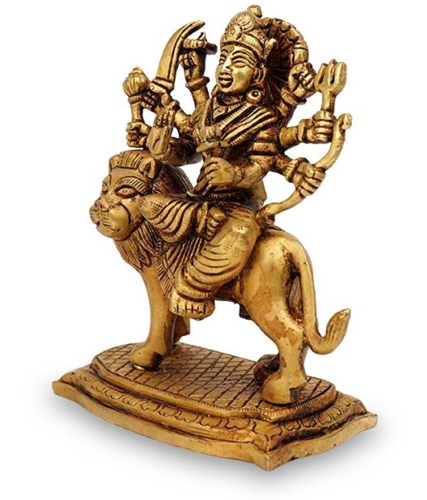 Rudra Centre - Goddess Durga Brass Idol: Buy Rudra Centre - Goddess ...