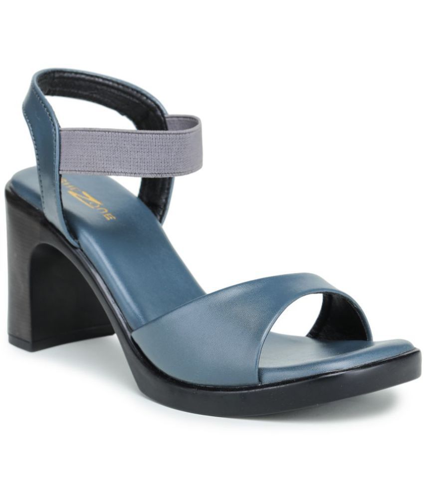 SHEZONE - Blue Women's Sandal Heels