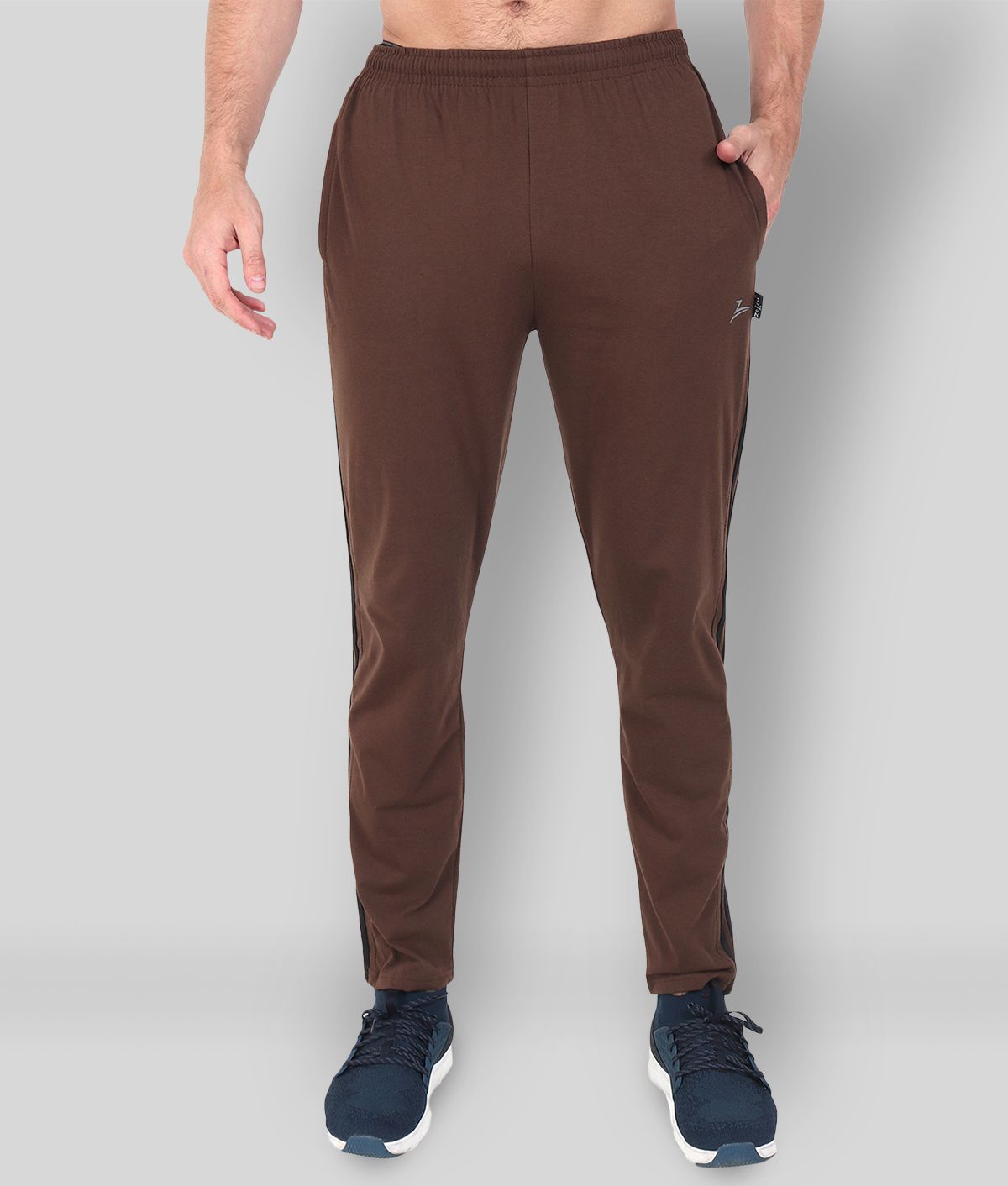     			Zeffit - Brown Cotton Blend Men's Trackpants ( Pack of 1 )