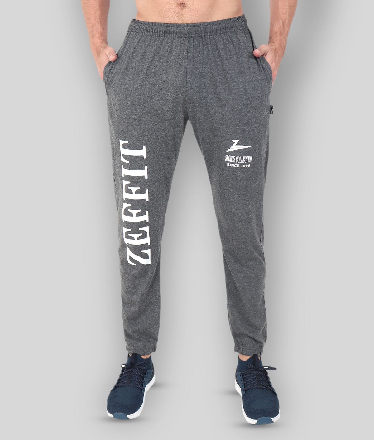     			Zeffit - Grey Cotton Blend Men's Trackpants ( Pack of 1 )