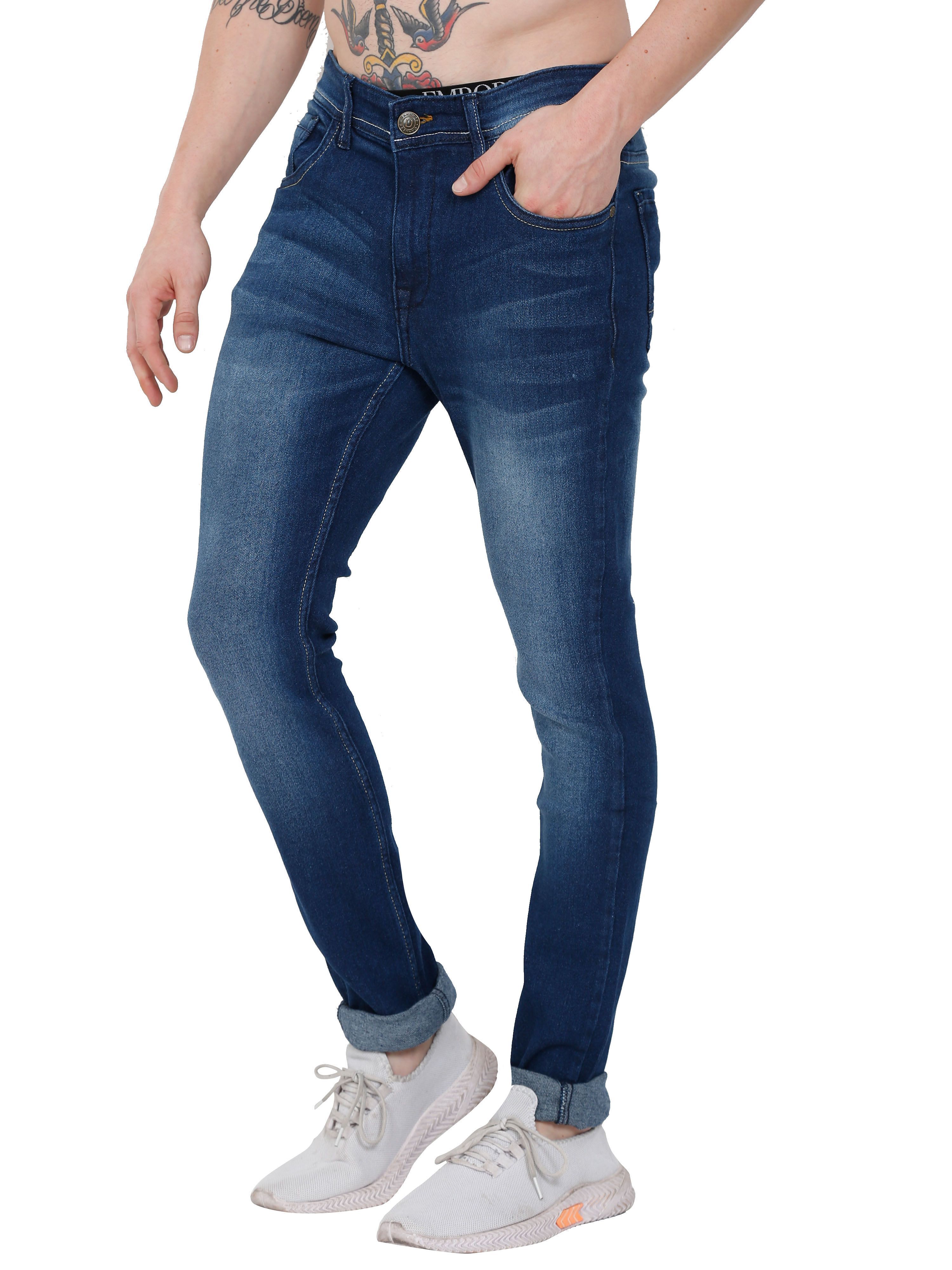 Buy DANUZZZ - Light Blue Denim Slim Fit 
