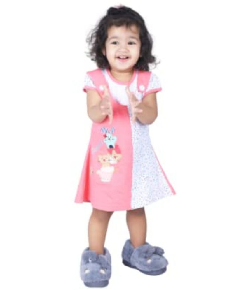     			NammaBaby - Pink Cotton Blend Baby Girl Frock ( Pack of 1 )