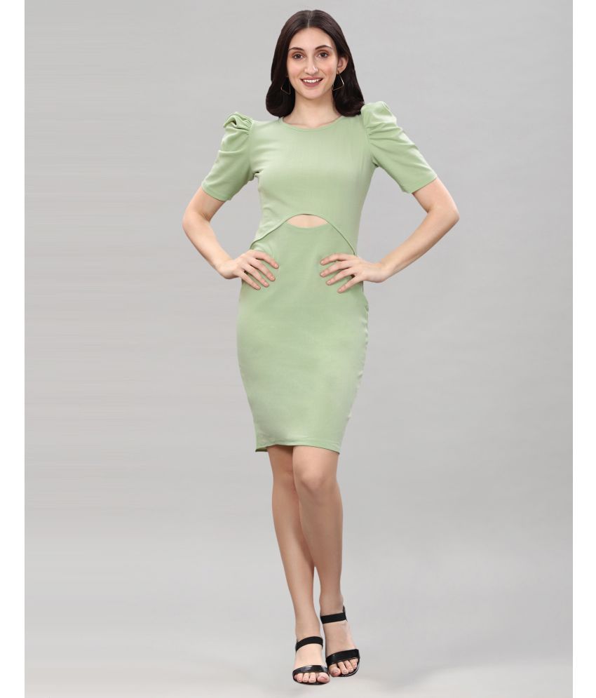     			Selvia - Green Lycra Women's Bodycon Dress ( Pack of 1 )