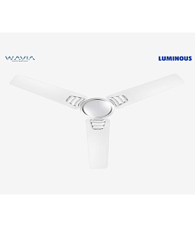 Luminous 1200 Wavia Ceiling Fan White