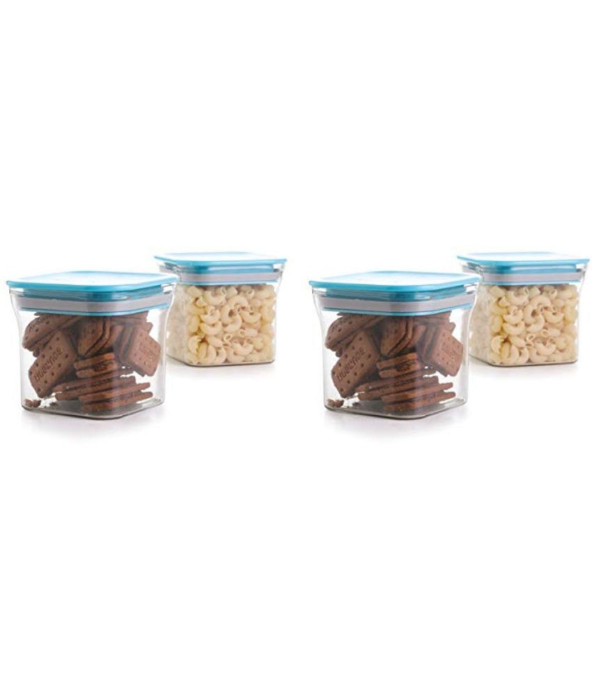     			Analog Kitchenware - Light Blue Polyproplene Spice Container ( Pack of 4 )