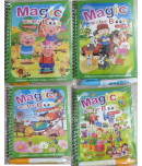 Childrens Cartoon Magic Water Painting Books - Water Magic Books - Set of 4 Books