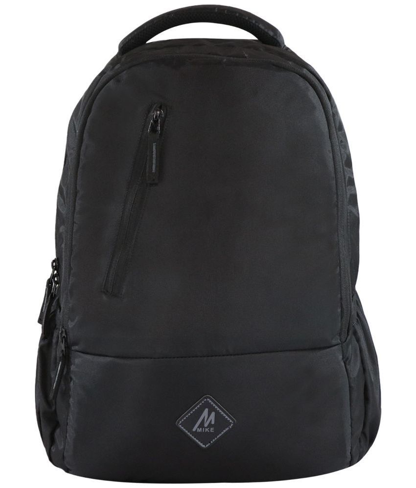     			MIKE 21 Ltrs Black Polyester College Bag