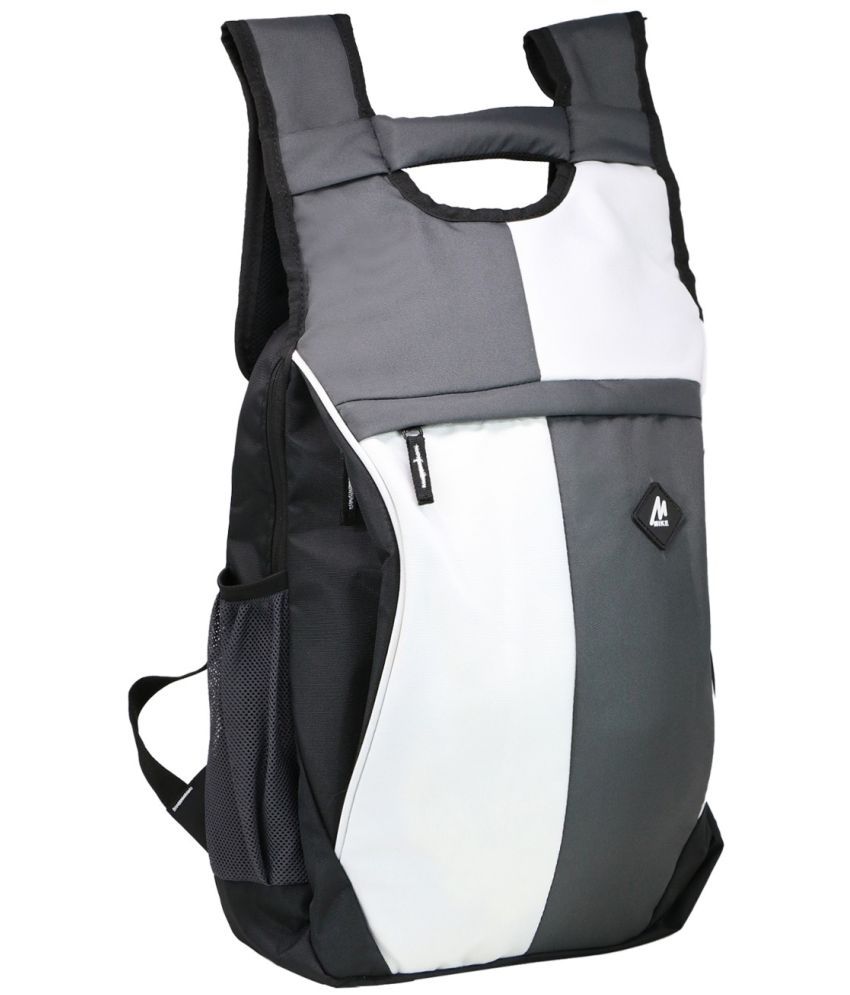     			MIKE 22 Ltrs Grey Polyester College Bag