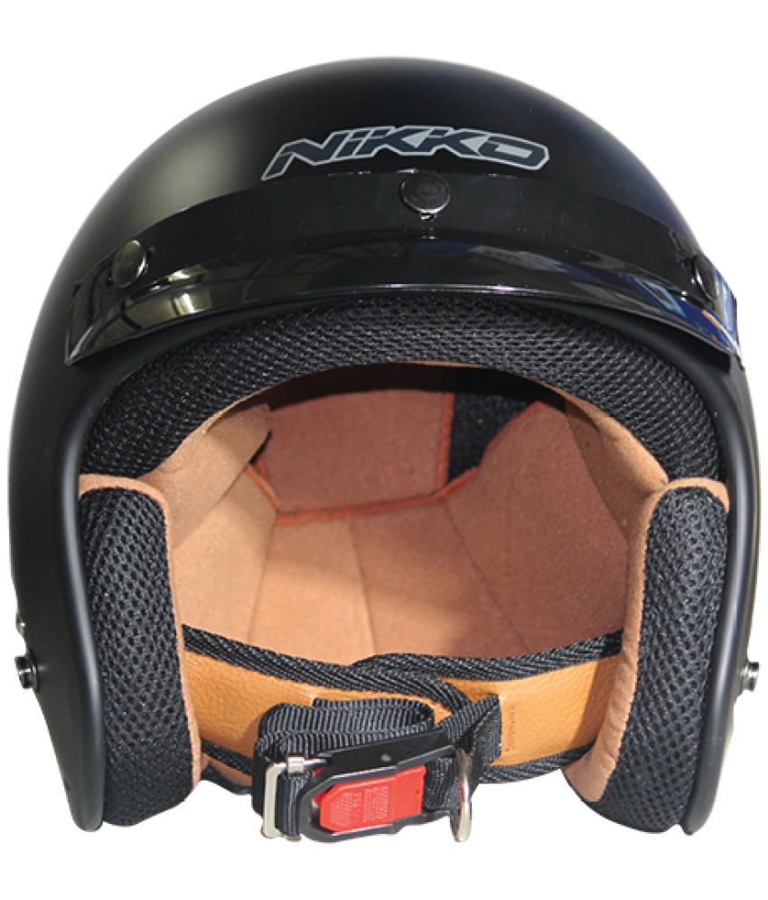 NIKKO HELMETS N-356 - Open Face Helmet Black L: Buy NIKKO HELMETS N-356