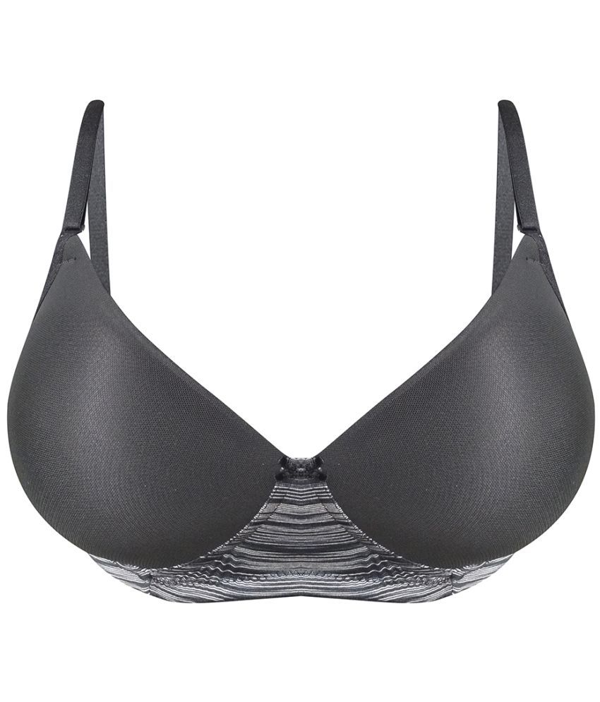     			Clovia Nylon Lightly Padded Women's T-Shirt Bra ( Black )