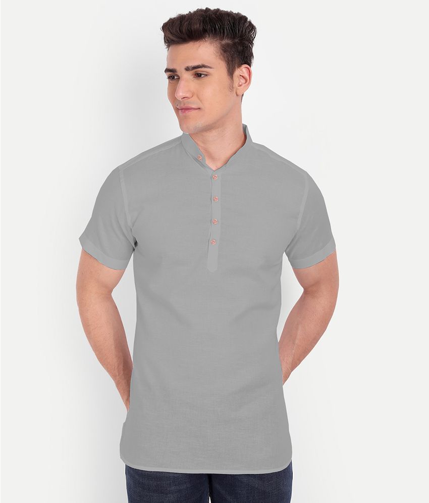     			Vida Loca - Grey Cotton Slim Fit Men's Casual Shirt ( Pack of 1 )