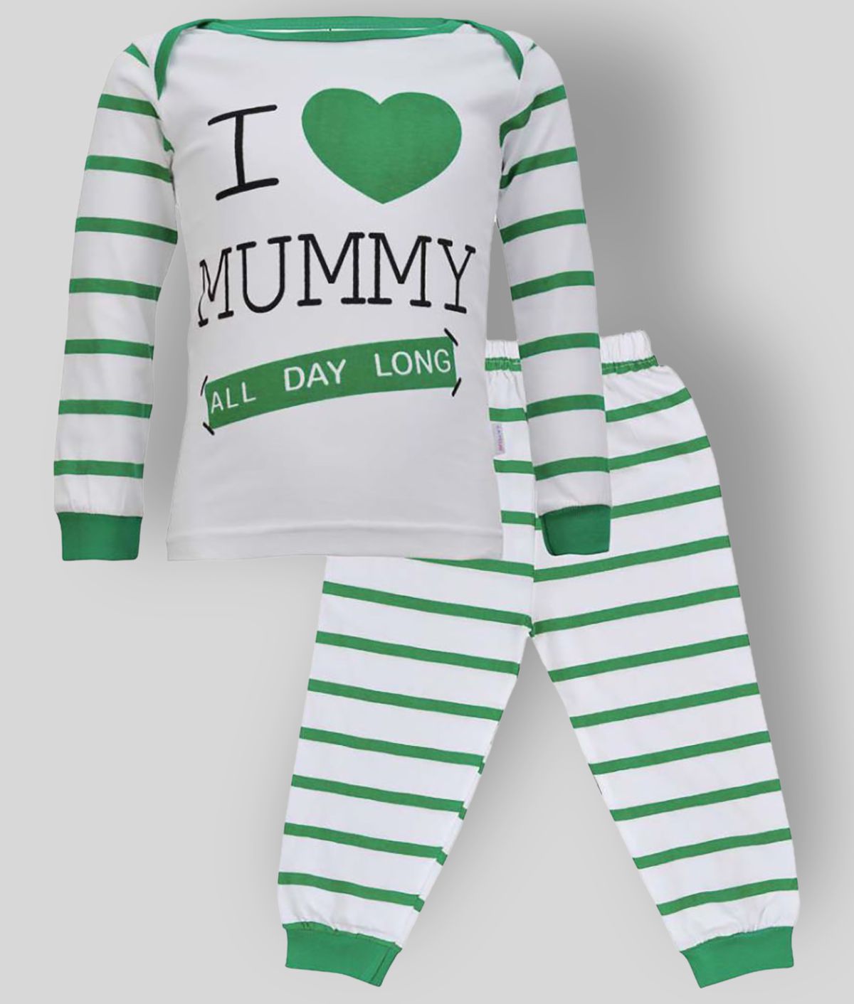     			CATCUB - Green Cotton Top & Shorts For Baby Boy,Baby Girl ( Pack of 1 )