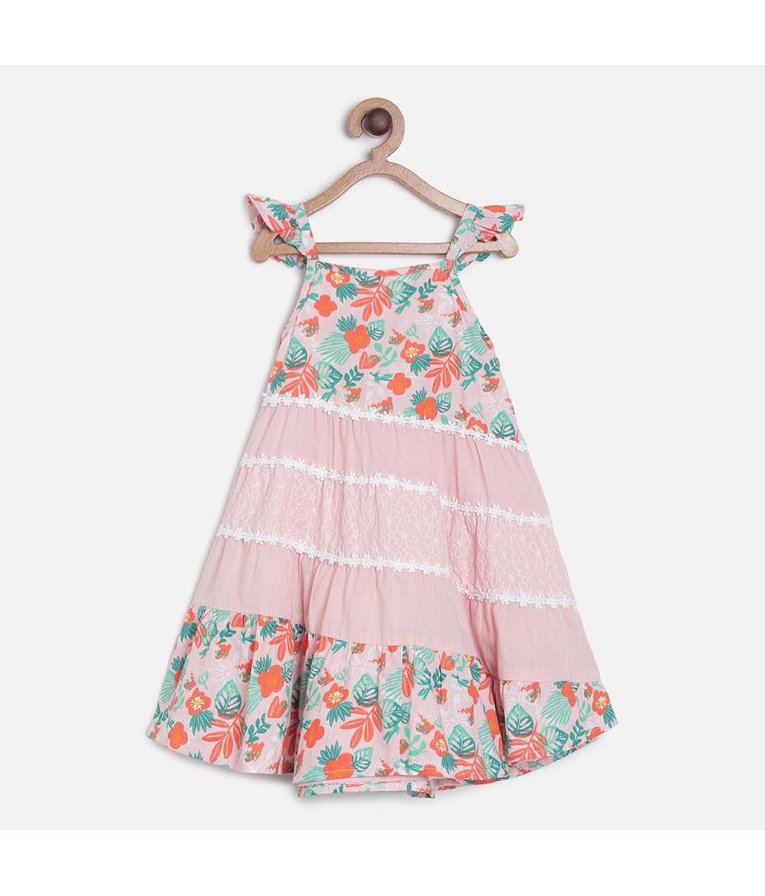     			MINI KLUB - Multicolor Cotton Baby Girl Dress ( Pack of 1 )