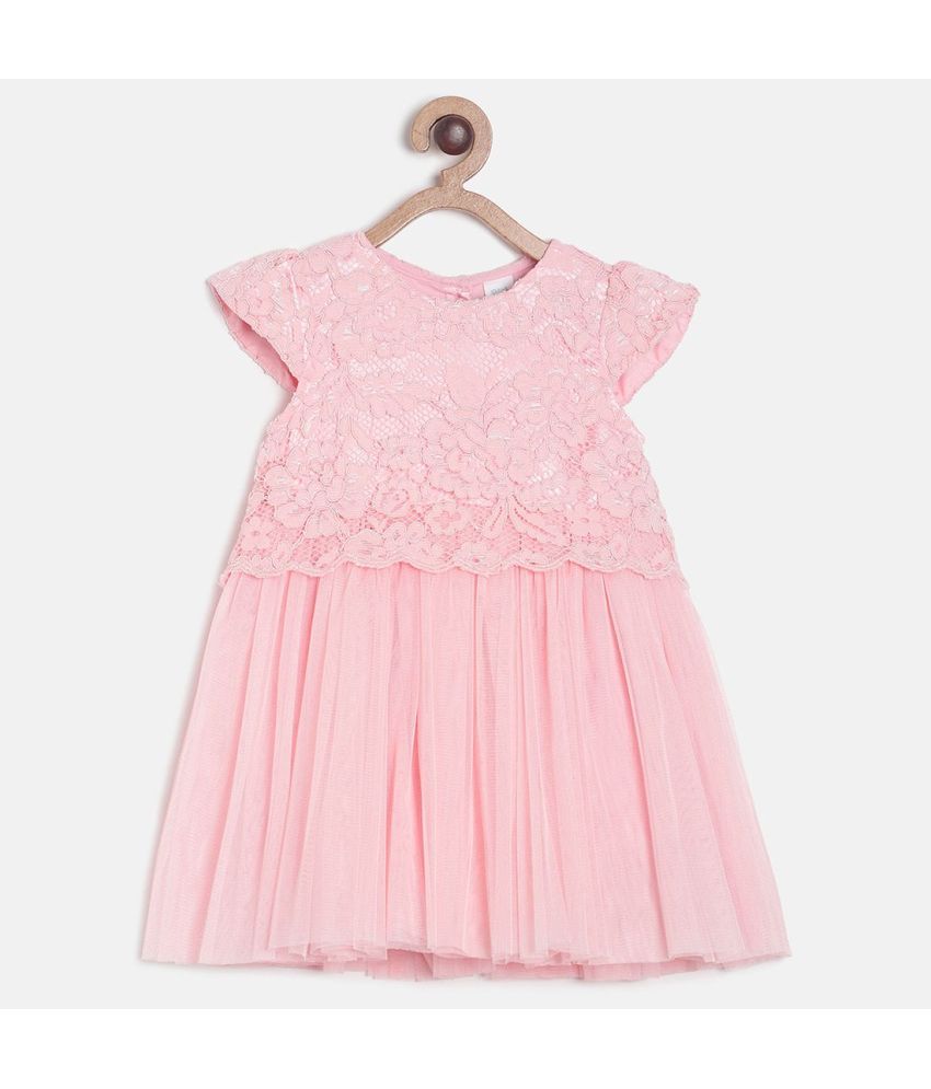     			MINI KLUB - Pink Polyester Baby Girl Dress ( Pack of 1 )