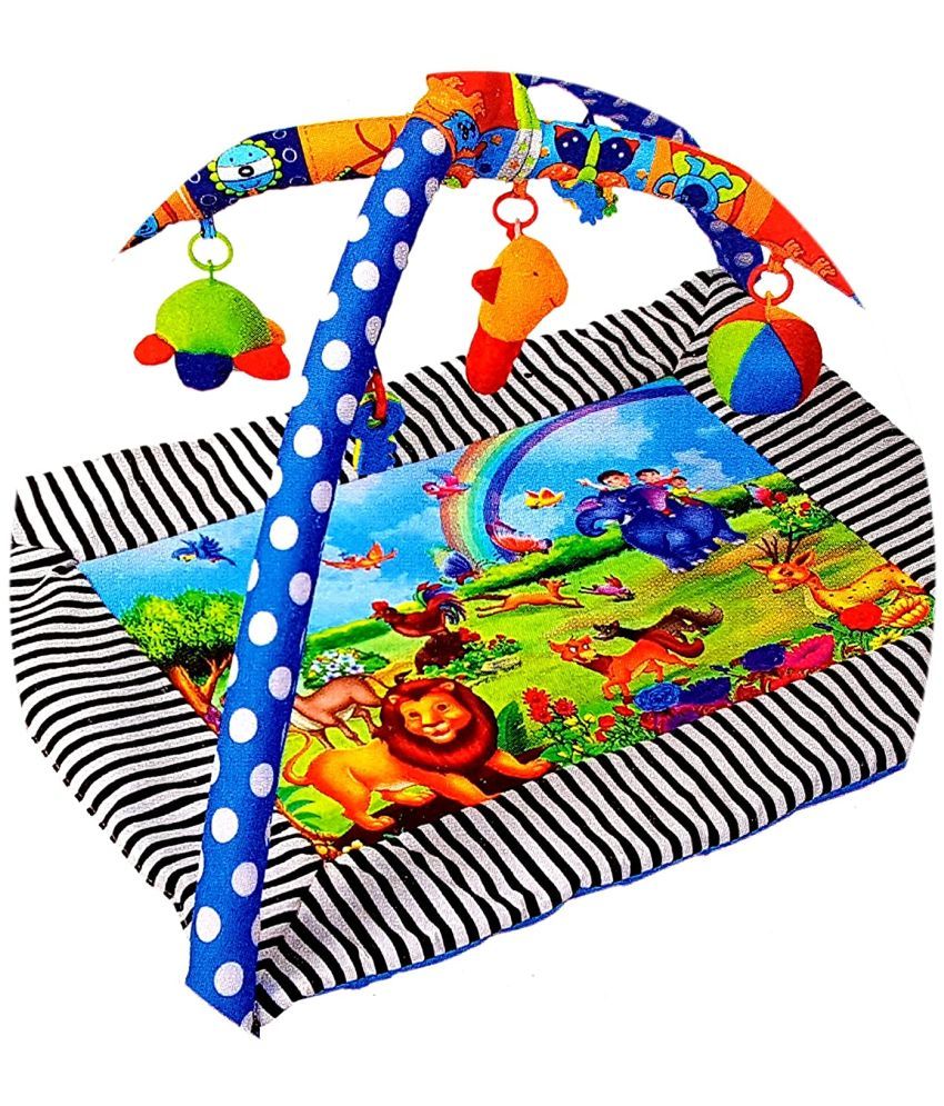 Toyshine Baby's Playmat Gym with Toys, Made of Non Toxic Materials