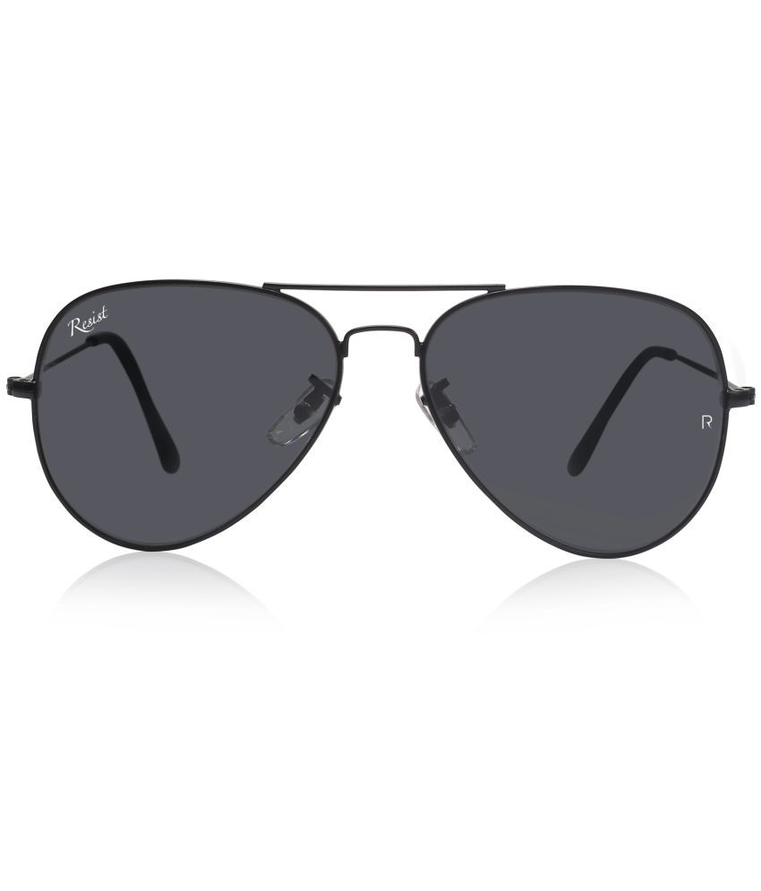     			RESIST EYEWEAR - Black Pilot Sunglasses ( Pack of 1 )