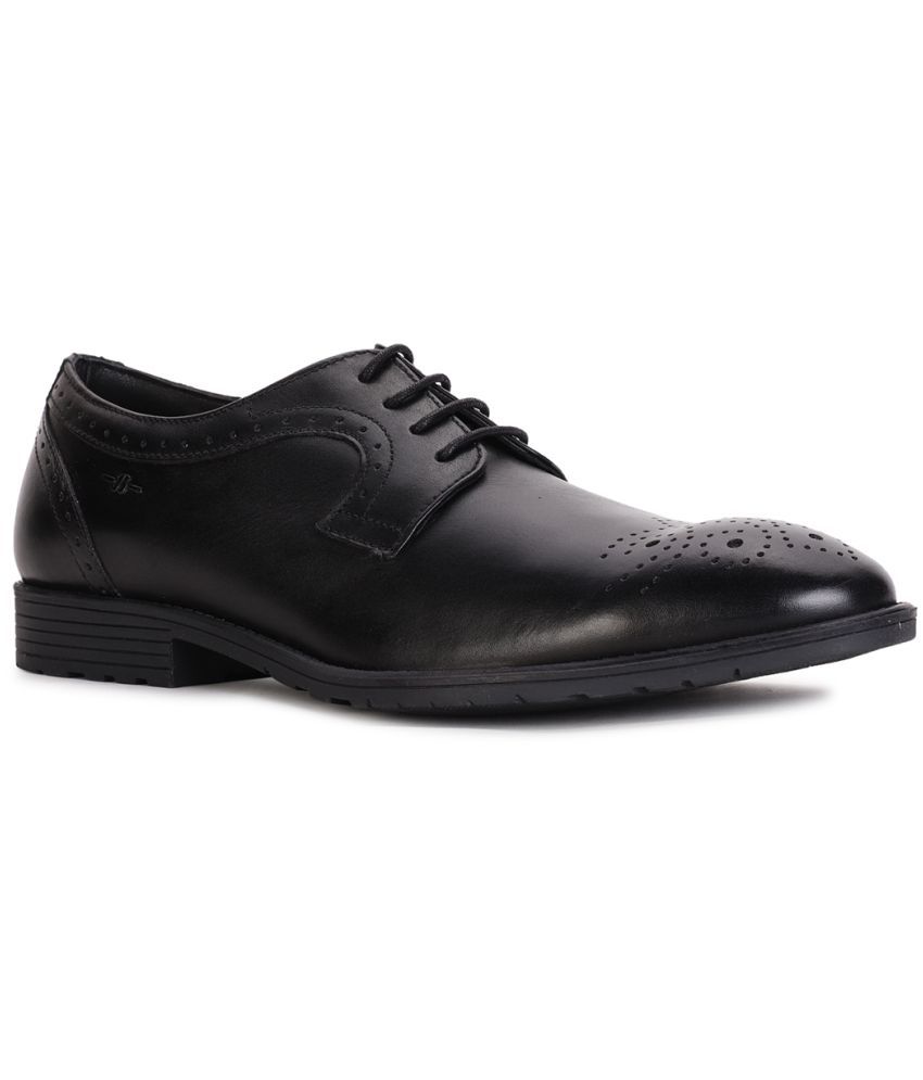     			Bata - Black Men's Derby Formal Shoes