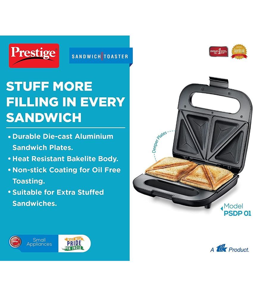 Prestige PSDP 01 750 Watts Sandwich Toaster Price in India Buy