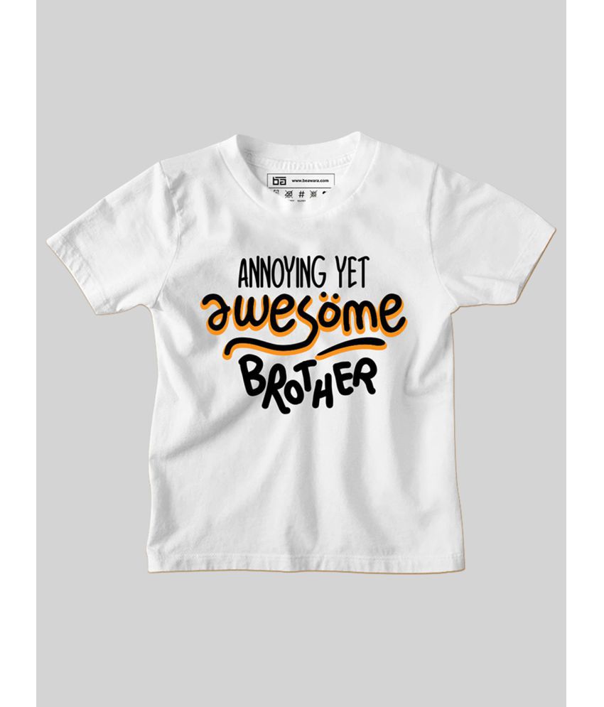    			Be Awara - White T-Shirt For Baby Boy ( Pack of 1 )