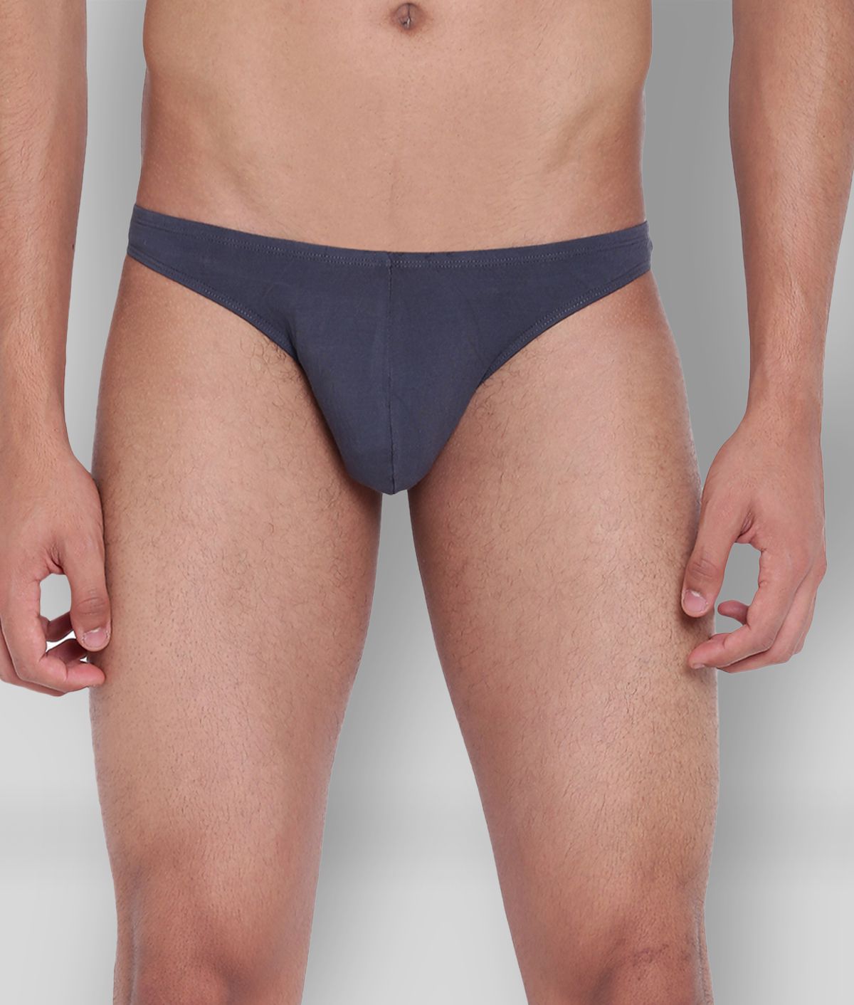     			La Intimo - Dark Grey Modal Men's Thongs ( Pack of 1 )