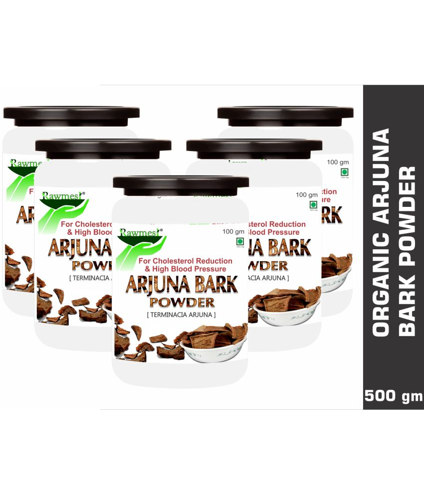     			Rawmest 100% Pure Organic Arjuna Bark Powder 500 Gm Pack of 5