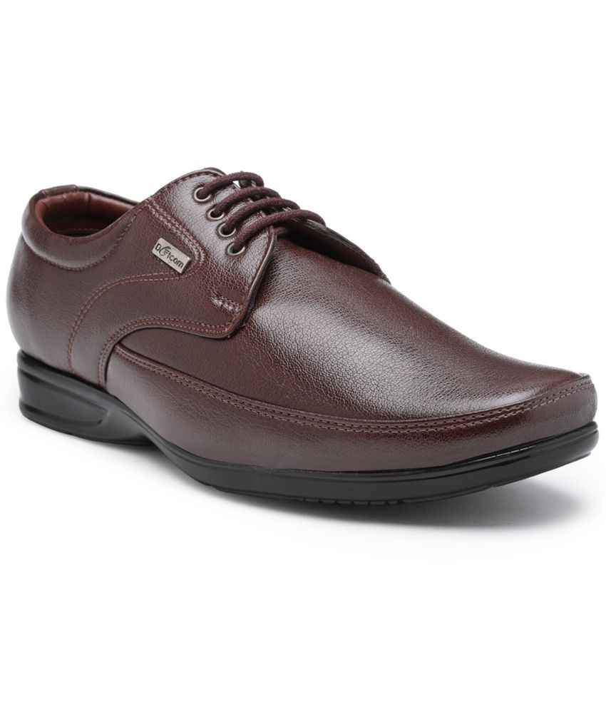     			Action - Brown Men's Derby Formal Shoes