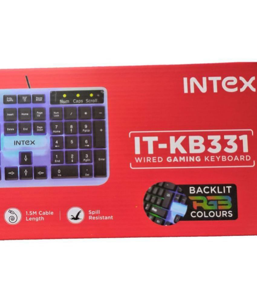 Intex Multicolour USB Wired Desktop Keyboard Buy Intex