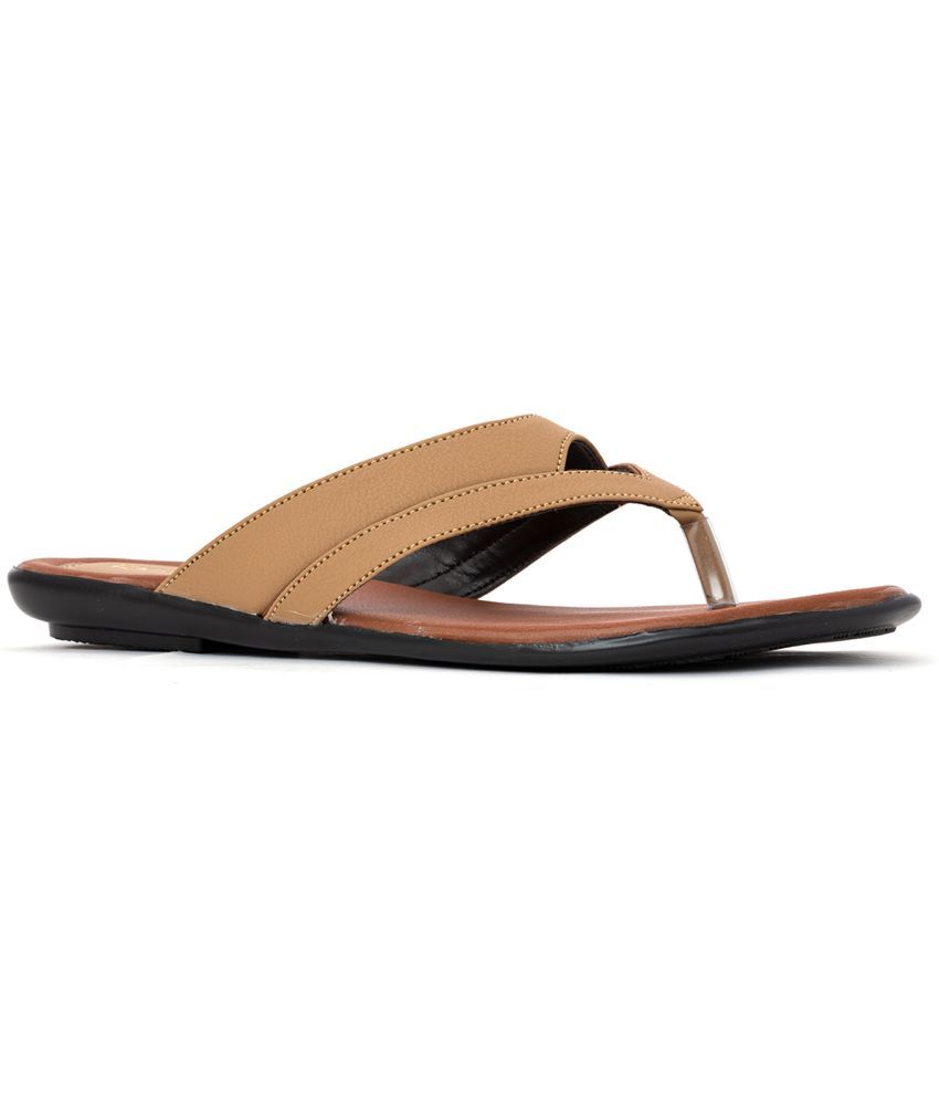     			KHADIM - Tan Women's Flats