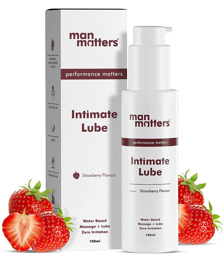 Man Matters  Lube, Water-Based Intimate Massage and Lubricant Gel 100ml | Zero Irritation | Non-Sticky, Skin Friendly & Stain Free