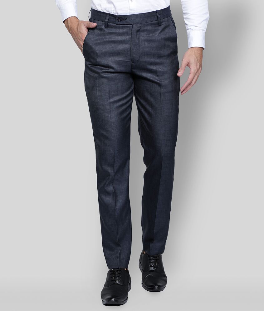 Buy online Black Polyester Blend Flat Front Formal Trouser from Bottom Wear  for Men by Bukkl for ₹599 at 60% off | 2024 Limeroad.com