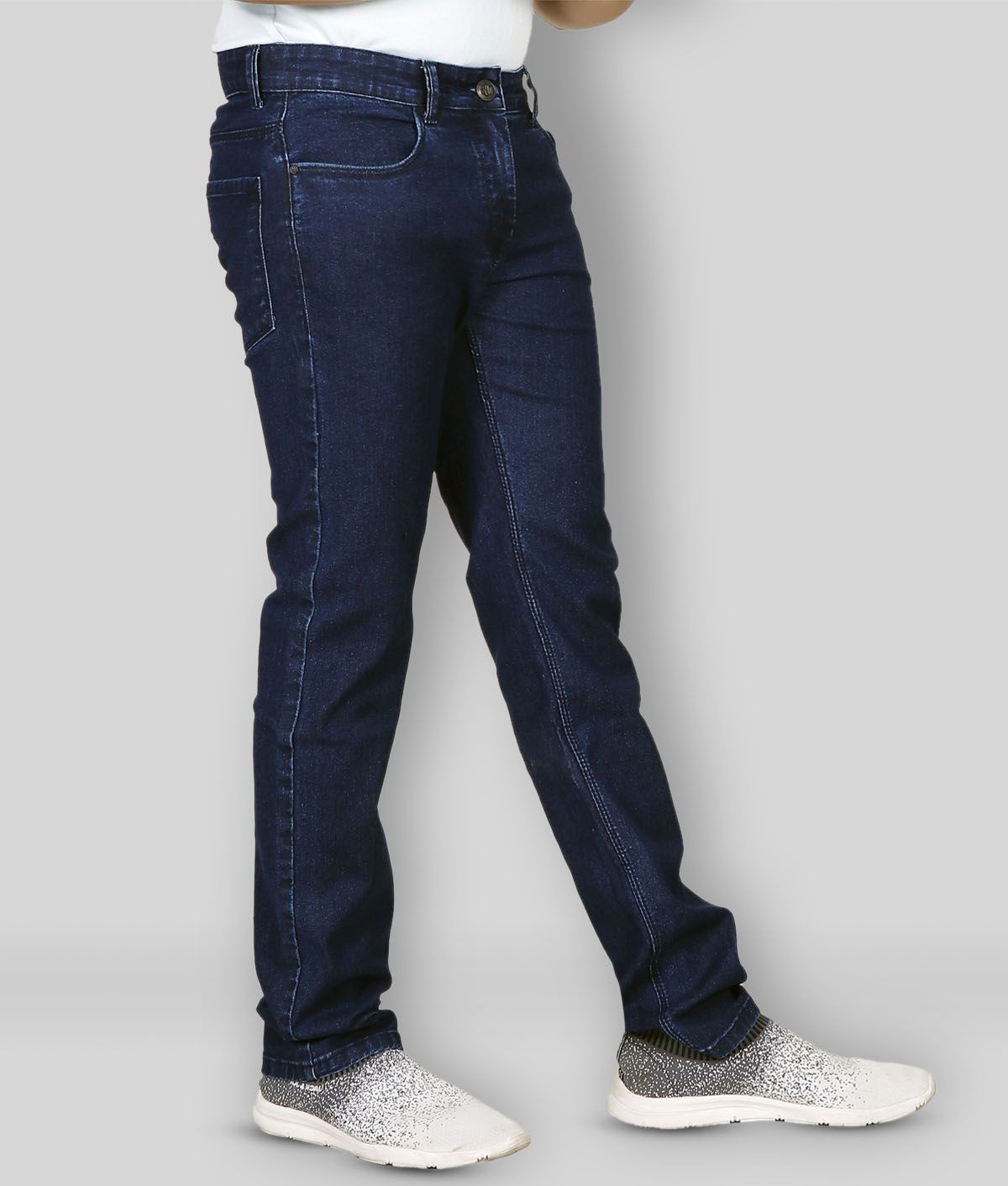 Meghz Dark Blue Denim Regular Fit Men's Jeans ( Pack of 1 ) Buy Meghz Dark Blue Denim