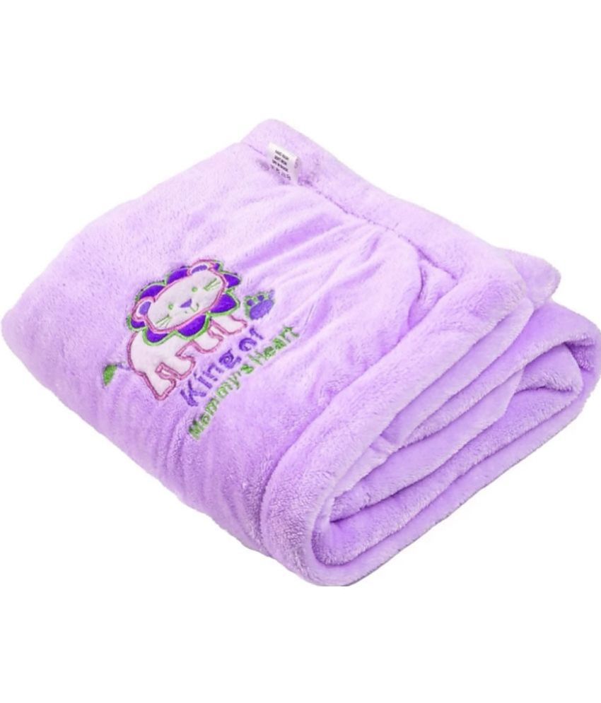     			Brandonn - Purple Flannel Baby AC Blanket ( Pack of 1 )