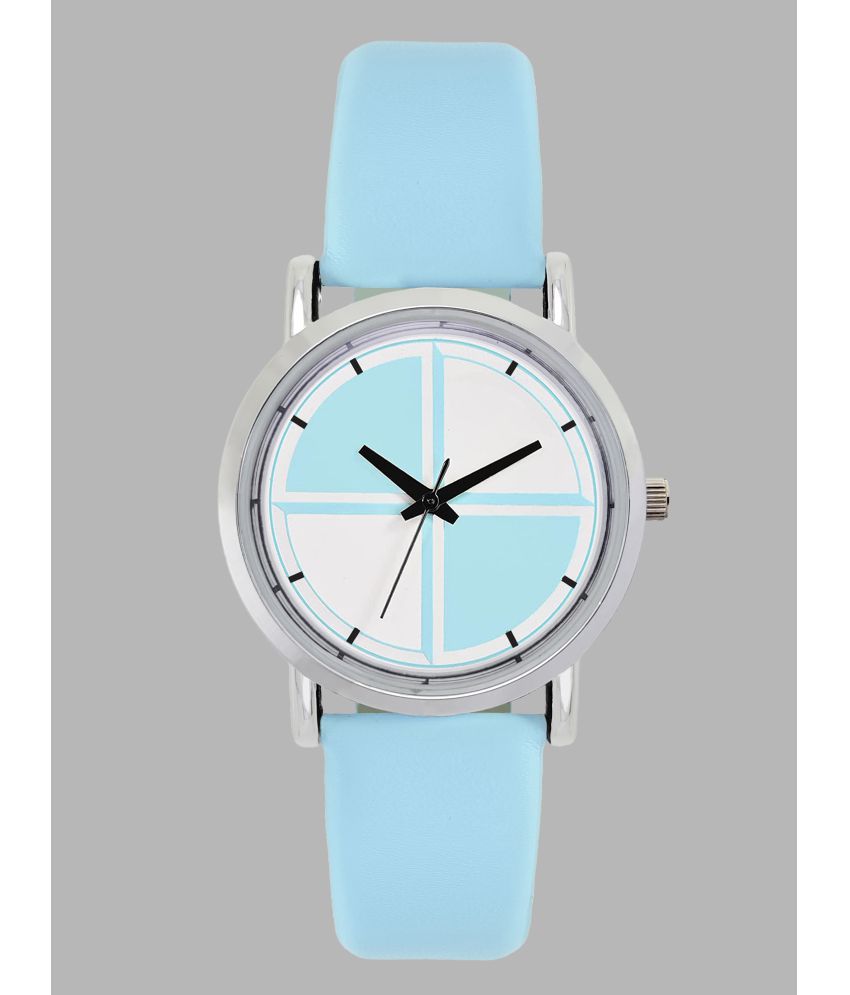 DIGITRACK - Blue Leather Analog Womens Watch