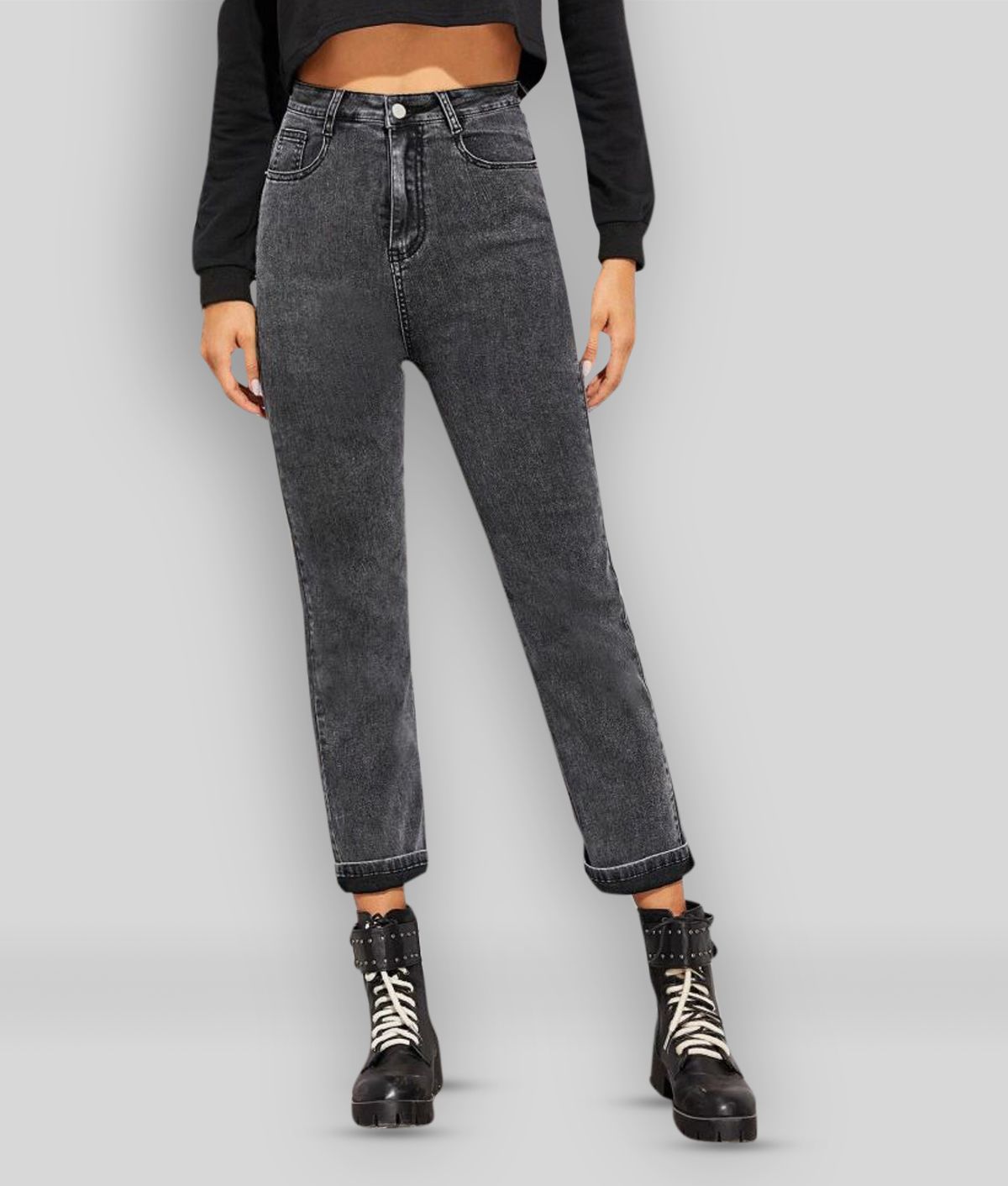Buy kotty - Dark Grey Cotton Blend 