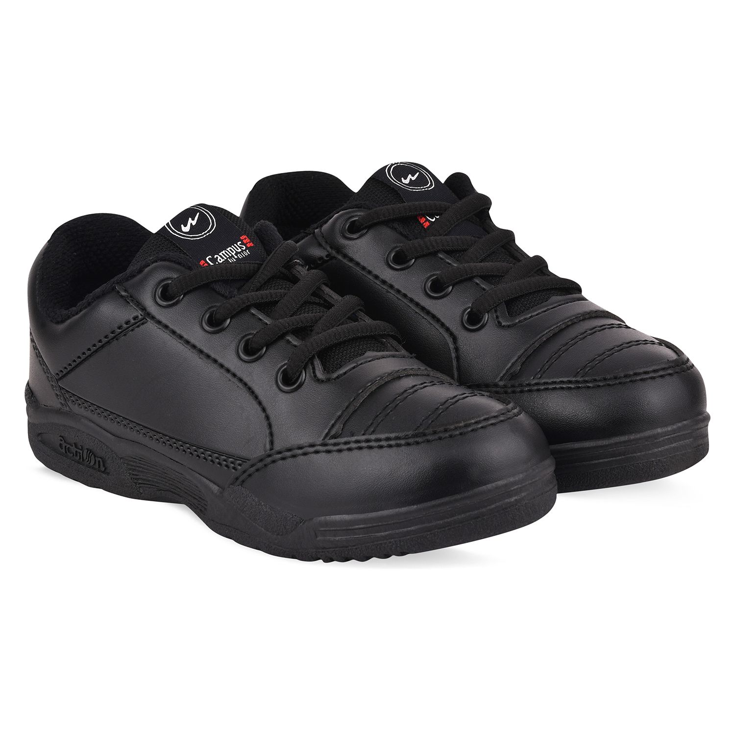     			Campus - Black Boy's School Shoes ( 1 Pair )