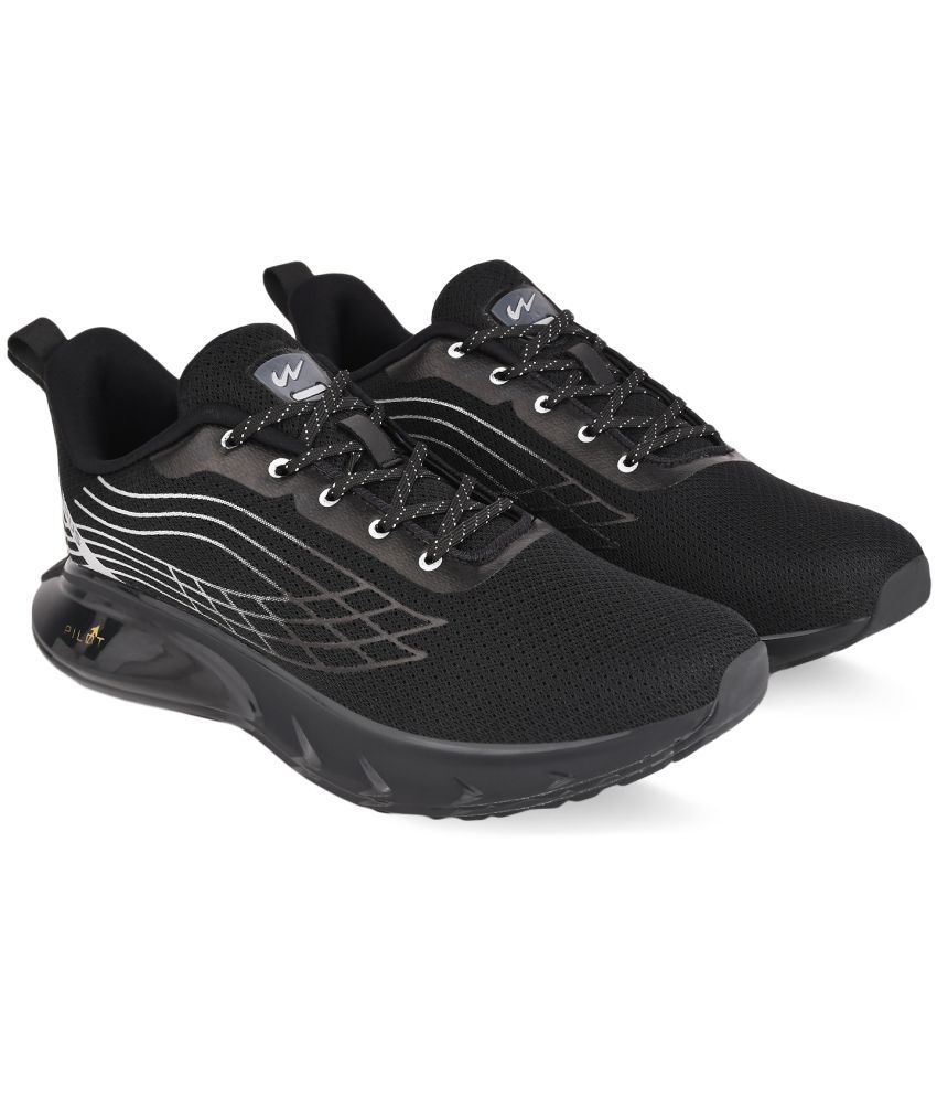     			Campus - Black Men's Sports Running Shoes