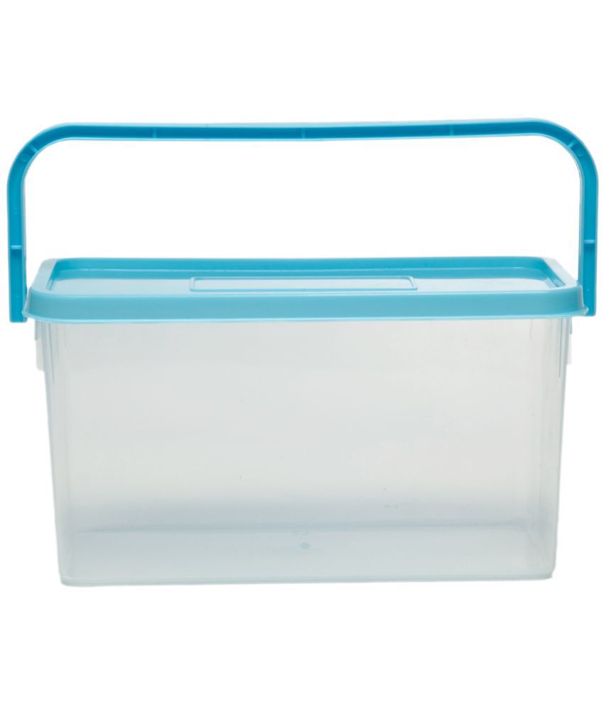     			HOMETALES Plastic Pick N Carry Multi-Purpose Round Food Container 3300ml, Blue, (1U)