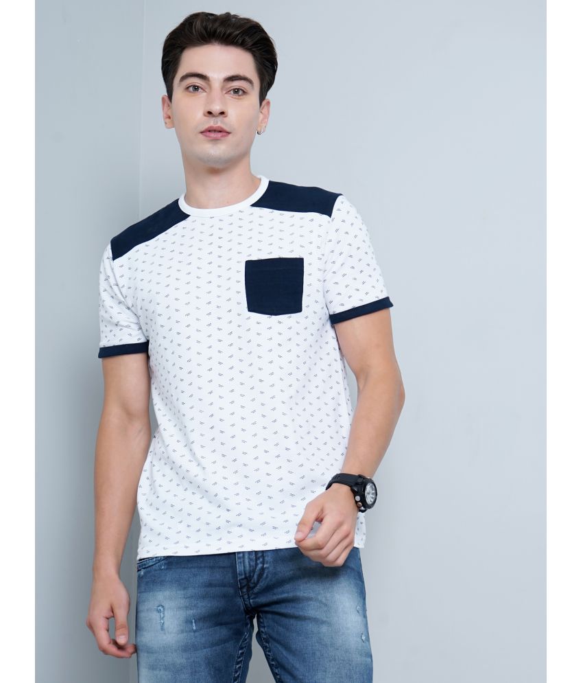     			Paul Street - White Cotton Slim Fit Men's T-Shirt ( Pack of 1 )