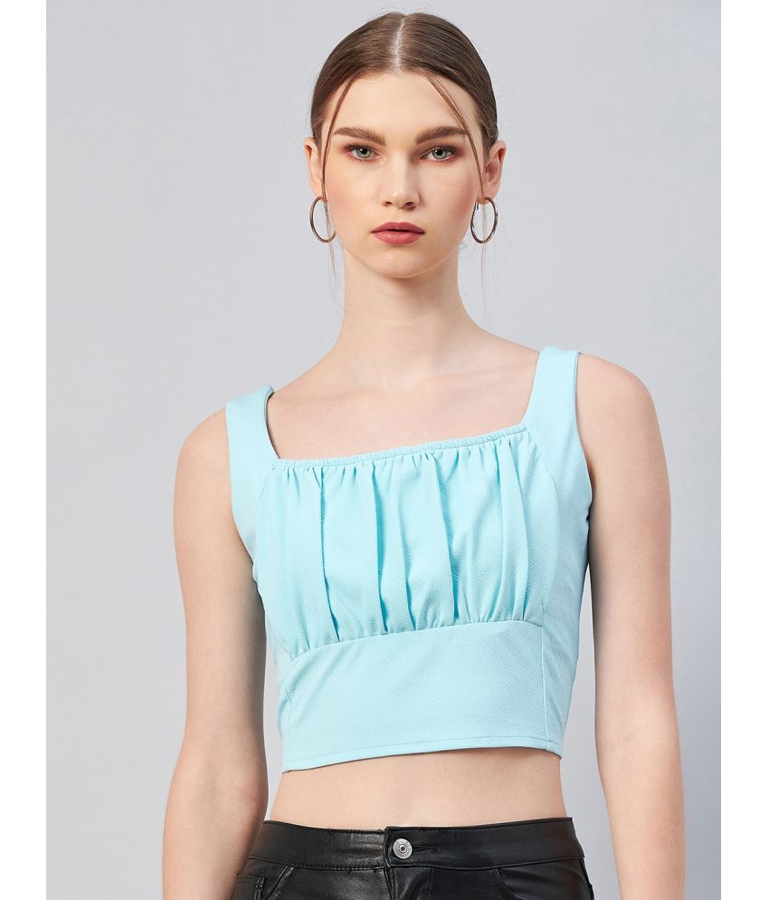     			Rare - Blue Polyester Women's Crop Top ( Pack of 1 )
