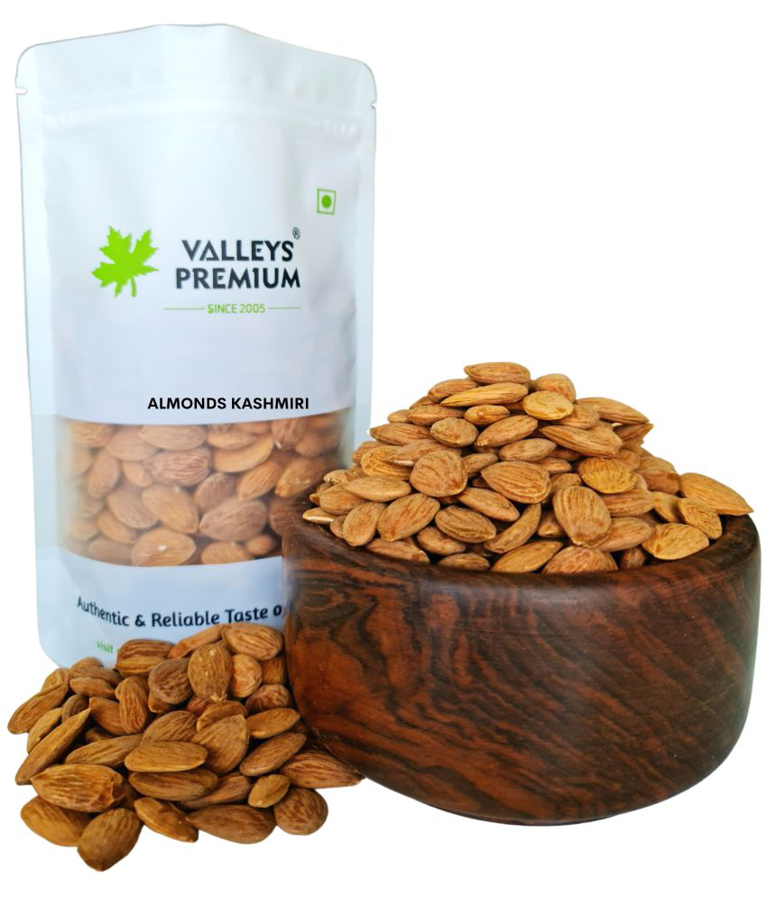     			Valleys Premium Kashmiri Almond Kernels Oily and Sweet 400 Grams (BADAM) Almonds