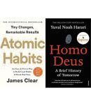 Atomic Habits- James+Homo Deus: A Brief History of Tomorrow(Set of 2books)