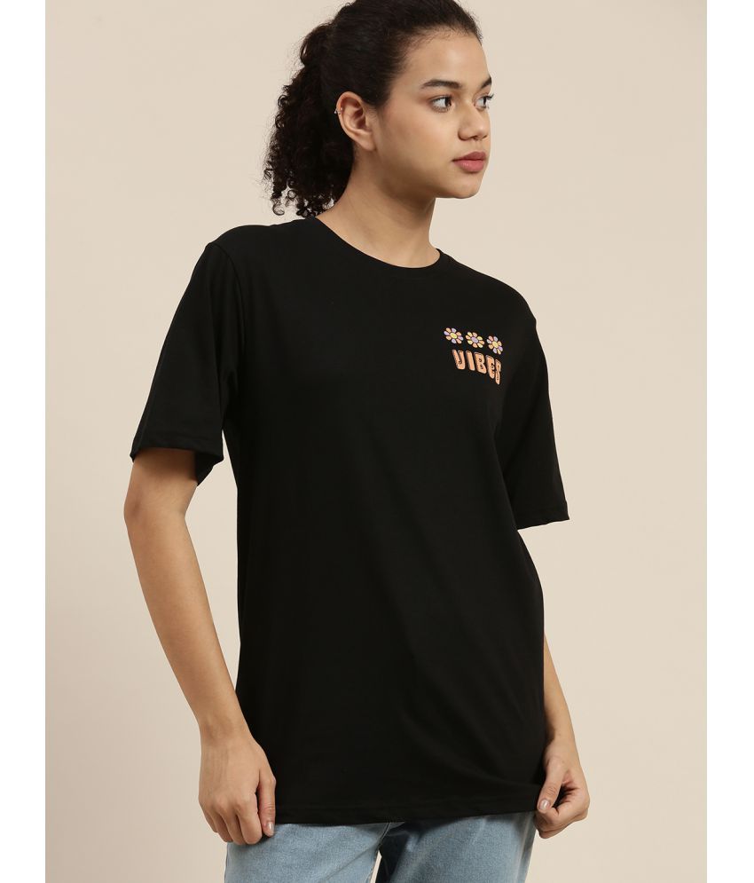     			Dillinger - Black Cotton Loose Fit Women's T-Shirt ( Pack of 1 )