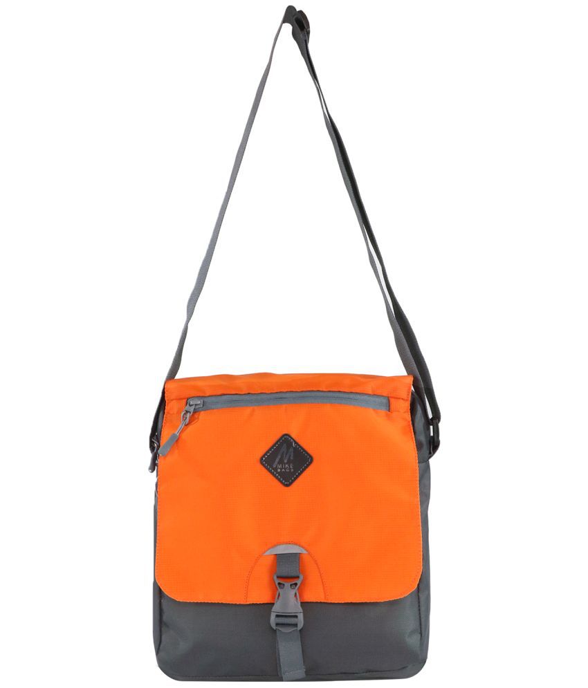     			MIKE - Orange Solid Messenger Bag